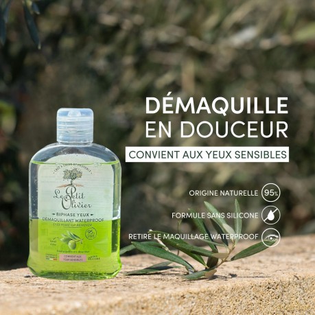 Le Petit Olivier Make-up remover eye makeup with extract of olive leaves and olive oil 125 ml