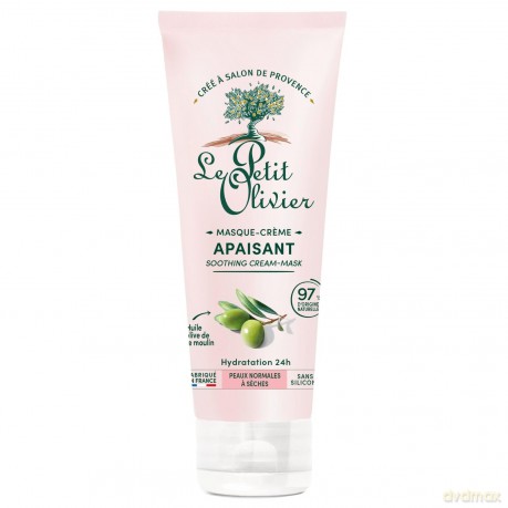 Le Petit Olivier Moisturizing facial mask with olive oil and rose water 75 ml
