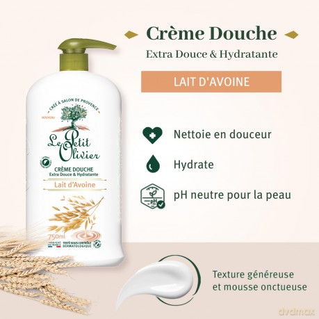 Le Petit Olivier Shower Cream Oat Milk (Shower Cream) 750 ml