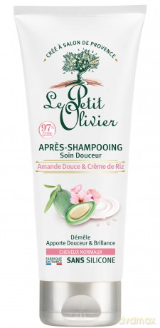 Le Petit Olivier Softening conditioner for normal hair, almond milk and rice cream (Conditioner) 200 ml