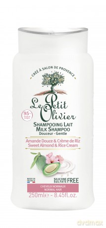 Le Petit Olivier Softening shampoo for normal hair Almond milk and rice cream (Milk Shampoo) 250 ml