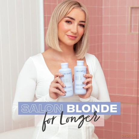 Lee Stafford Bleach Blonde Hair Treatment with Ice White (Cool Shots) 4 x 15 ml
