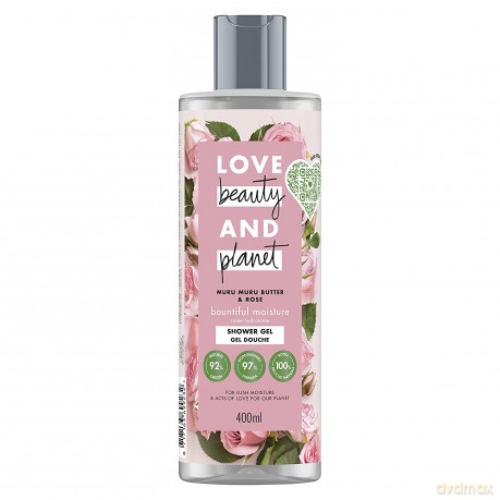 Love Beauty and Planet Shower gel with rose oil and muru muru butter (Shower Gel) 400 ml