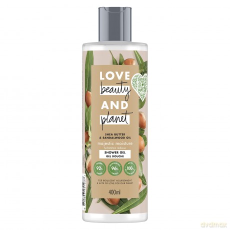 Love Beauty and Planet Shower Gel with shea butter and sandalwood (Shower Gel) 400 ml