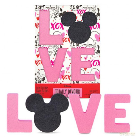 Mad Beauty Minnie Mickey Sparkling Bath Bomb Totally Devoted Love (Bath Fizzers) 4 x 60 g