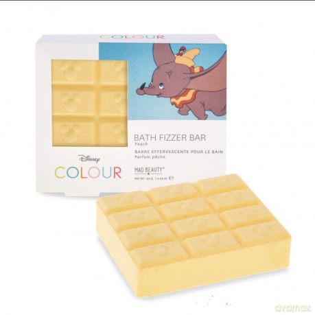 Mad Beauty Sparkling bath bomb in the shape of a chocolate table Color Bath Fizzer Bar Dumbo 130 g