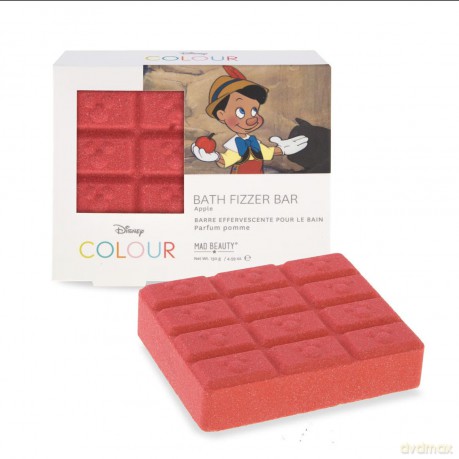 Mad Beauty Sparkling bath bomb in the shape of a chocolate table Color Bath Fizzer Bar Pinocchio 130 g