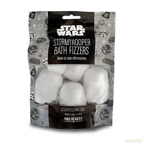 Mad Beauty Sparkling bath bombs Star Wars Storm Trooper (Bath Fizzers) 6 x 30 g