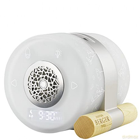 Maison Berger Paris Electric diffuser with Night and Day alarm clock + Forest Breeze capsules