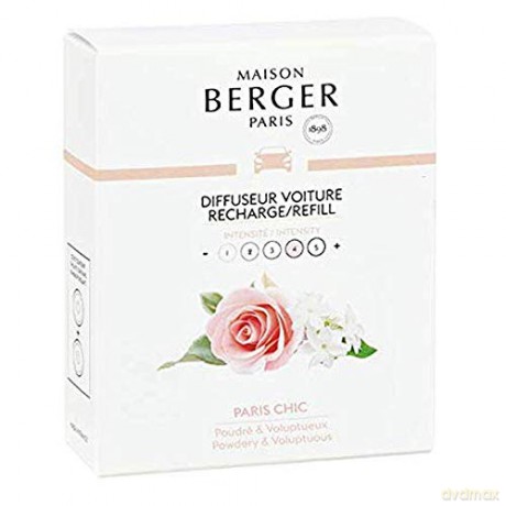 Maison Berger Paris Replacement refill for car diffuser Chic Paris Paris Chic (Car Diffuser Recharge/Refill) 2 pcs