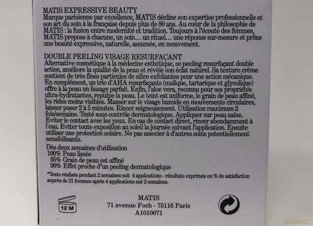 Matis Paris Réponse Corrective double face peeling (Peel-Perf 100) 50 ml
