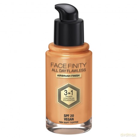 Max Factor Long-lasting makeup Facefinity 3 in 1 (All Day Flawless) 30 ml - Shade: 84N Soft Toffee