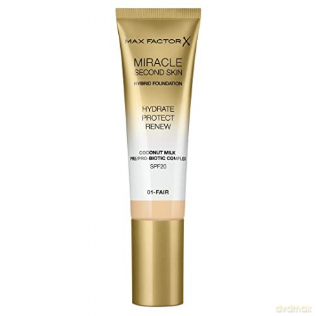 Max Factor Miracle Touch Second Skin SPF 20 (Hybrid Foundation) 30 ml - Shade: 01 - Fair