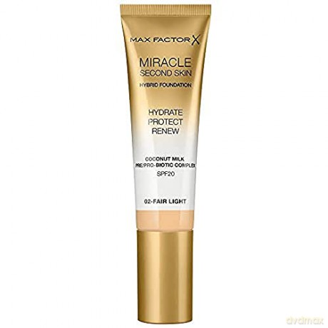 Max Factor Miracle Touch Second Skin SPF 20 (Hybrid Foundation) 30 ml - Shade: 02 Fair Light