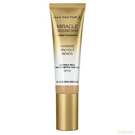 Max Factor Miracle Touch Second Skin SPF 20 (Hybrid Foundation) 30 ml - Shade: 06 Golden Medium