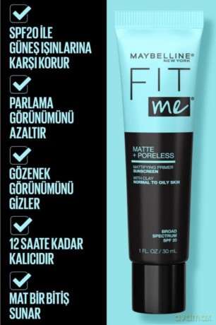 Maybelline Mattifying base for make-up Fit Me Matte + Poreless (Mattifying Primer) 30 ml
