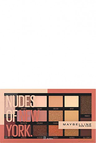 Maybelline Palette of 16 eye shadows Nudes of New York 18 g
