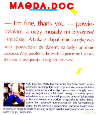 Magda Doc Tylko Dla Młodzieży! - Marta Fox [KSIĄŻKA]