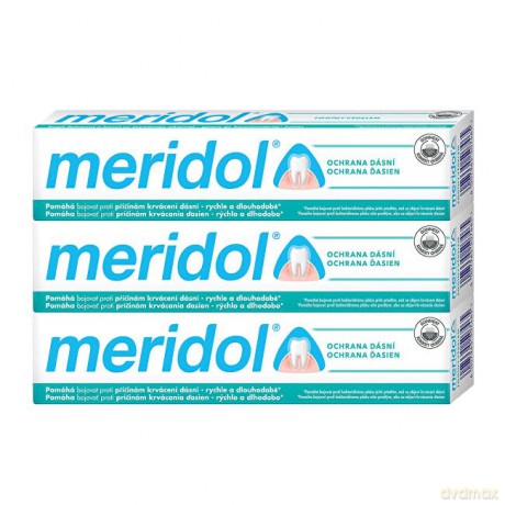 Meridol Toothpaste against gingivitis tripack 3 x 75 ml