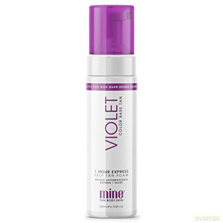 Minetan Self Tanning Foam for Dark Tanning Violet (Super Dark 1 Hour Express Tan) 200 ml