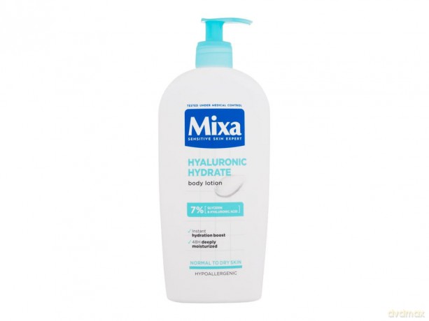 Mixa Moisturizing Body Lotion for Dry and Sensitive Skin Hyalurogel (Intensive Hydrating Milk) 400 ml