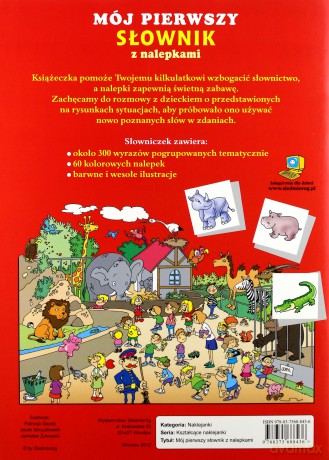 Mój Pierwszy Słownik Z Nalepkami 3-5 Lat [KSIĄŻKA]