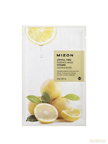 Mizon 3D Face Mask with Vitamin C for Brilliance and Vitality Joyful Time (Essence Mask Vitamin) 23 g