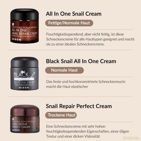 Mizon Black Snail All In One Cream Secret Cream - Volume: 75 ml