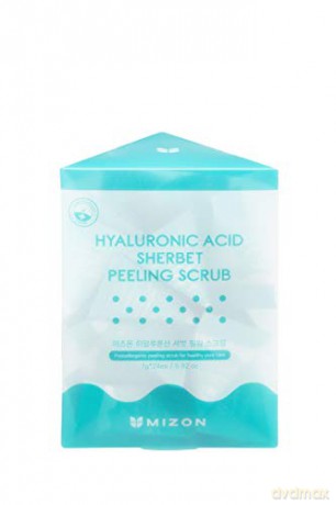 Mizon Gentle hydrating peeling with hyaluronic acid (Hyaluronic Acid Sherbet Peeling Scrub) 24 x 7 g
