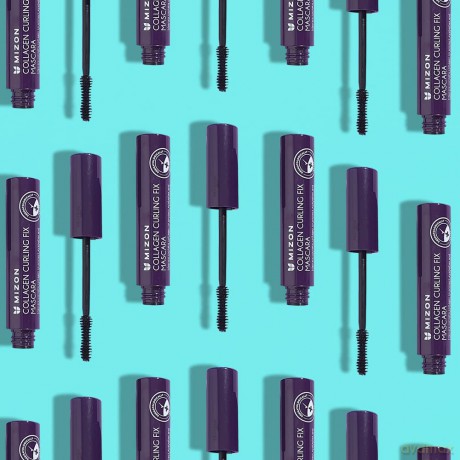 Mizon Waterproof mascara for eyelash extensions and curling (Collagen Curling Fix Mascara) 6 ml - Shade: Black