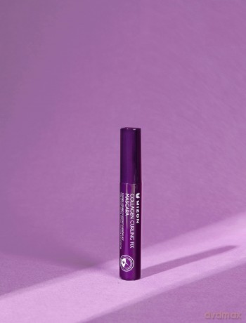 Mizon Waterproof mascara for eyelash extensions and curling (Collagen Curling Fix Mascara) 6 ml - Shade: Black