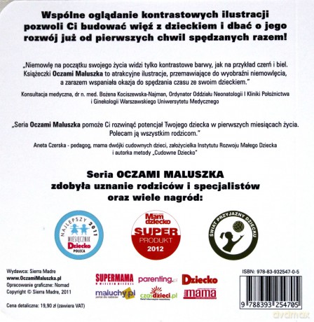Oczami Maluszka Pierwsza Książeczka Twojego Dziecka (ŚLIMAK) (twarda) [KSIĄŻKA]