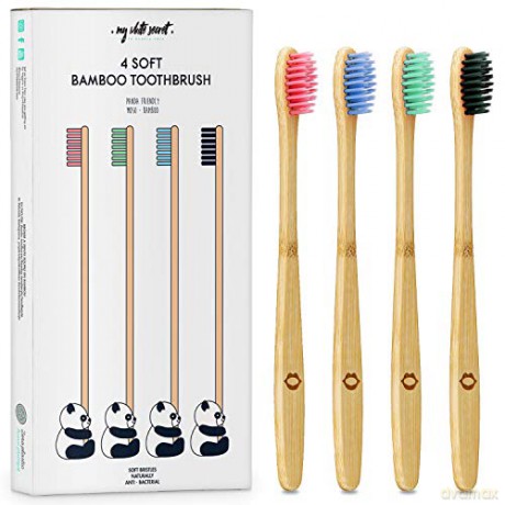 My White Secret Bamboo toothbrush ( Bamboo Toothbrush) 4 pc