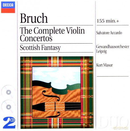 Accardo/Masur/Leipzig: Bruch The Complete Violin Concertos [2CD]