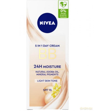 Nivea 5 in 1 BB Cream SPF 20 (5in1 Beautifying Moisturizer) 50 ml - Shade: Light