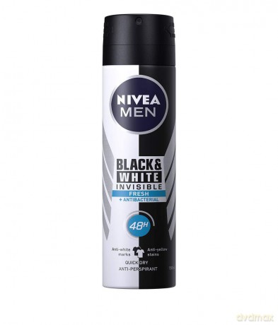 Nivea Antiperspirant Spray Invisible For Black & White Men Fresh (Anti-Perspirant For Men ) 150 ml