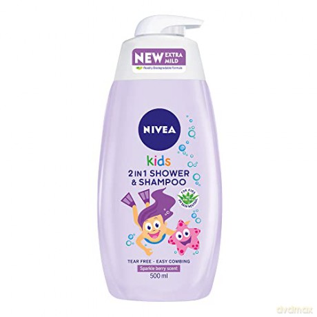 Nivea Baby Shower Gel and Shampoo 2 in 1 with Forest Fruit Fragrance (2 in 1 Shower Shampoo) 500 ml