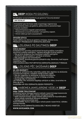 Nivea Deep (Comfort After Shave Lotion) 100 ml