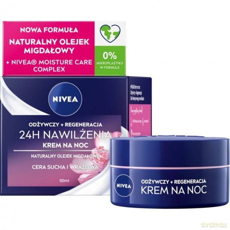Nivea Nourishing regenerative night cream for dry and sensitive skin Essential s 50 ml