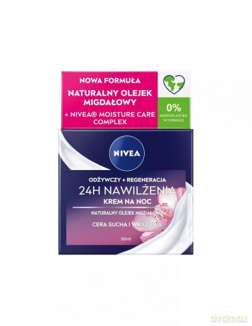 Nivea Nourishing regenerative night cream for dry and sensitive skin Essential s 50 ml