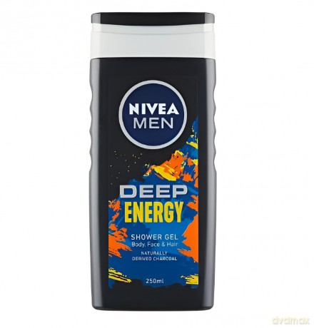 Nivea Shower gel for men Deep Energy (Shower Gel) 250 ml
