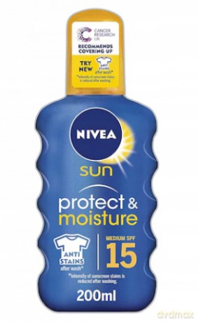 Nivea Spray lotion SPF 15 Sun (Moisturising Sun Spray) 200 ml