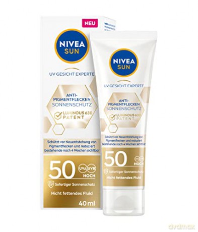 Nivea Sunscreen SPF 50 Sun Luminous 630 (Face Cream) 40 ml