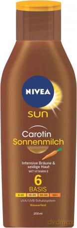 Nivea Suntan Lotion with SPF 6 Sun beta-carotene (carotene Sun Lotion) 200 ml