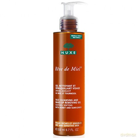 Nuxe Gentle cleansing gel Reve de Miel (Facial Cleansing and Make-Up Removing Gel) 200 ml