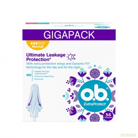 o.b. ExtraProtect Normal tampons - Variant: 56 ks