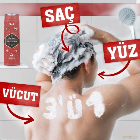 Old Spice Shower gel for body and hair Booster (Shower Gel + Shampoo) 400 ml