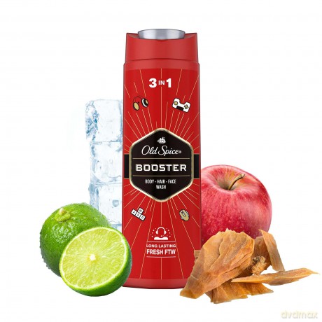Old Spice Shower gel for body and hair Booster (Shower Gel + Shampoo) 400 ml