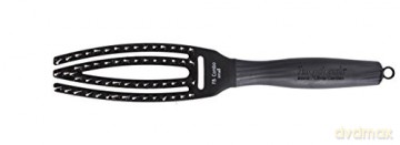 Olivia Garden Antistatic hair brush Fingerbrush Combo Small Black