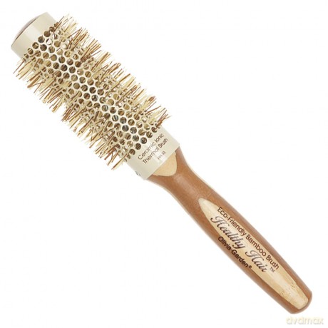 Olivia Garden Round hair brush Bamboo Touch Thermal Round Brush 33 mm